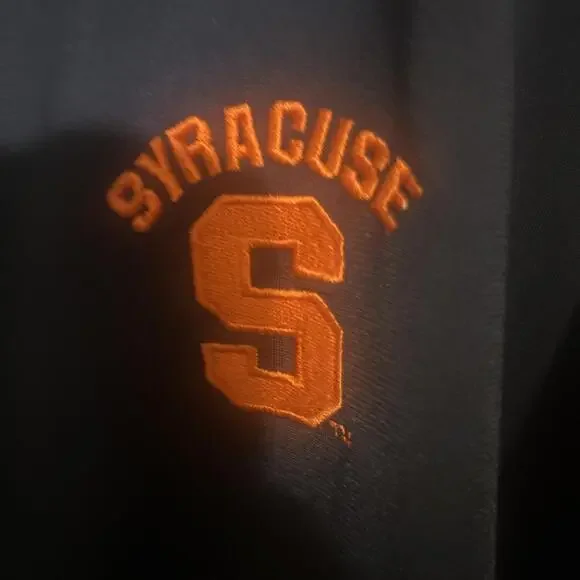 Nike Jacket Mens XL Blue Orange Syracuse Warm Up Side Zip Basketball On Court - Picture 5 of 10